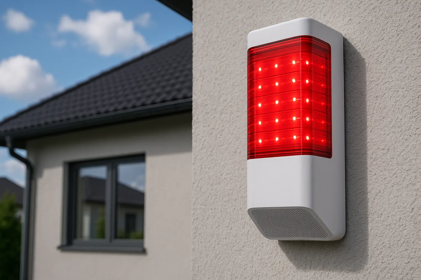 Alarmsirenen mit optischem Blitzlicht