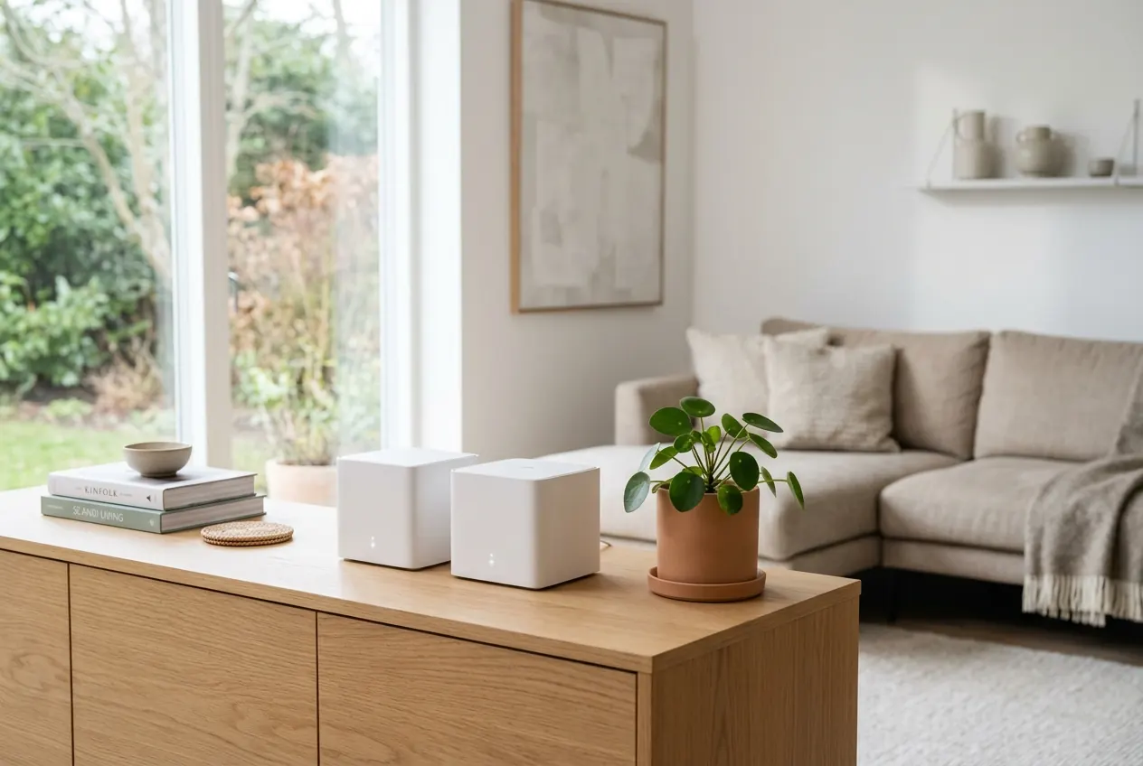 Modernes WLAN Mesh System für lückenlosen Empfang im Wohnbereich